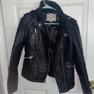 Faux leather jacket